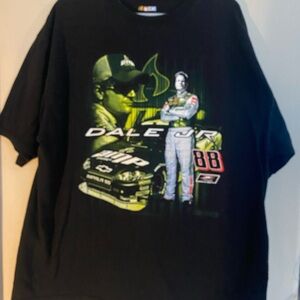 Nascar Black and Green Dale Jr. Graphic Tee